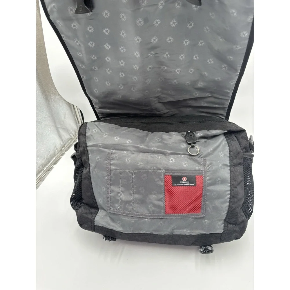 SwissGear‎ Black Messenger Laptop Bag Shoulder Crossbody Travel Organizer Case